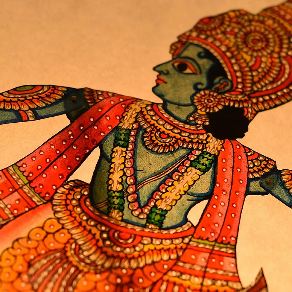 Handmade leather Puppet Vishnu Dashavatar - Matsya