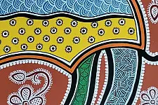 Mandana Art - Painting ~ An Ox  ( 11 x 14 inch)