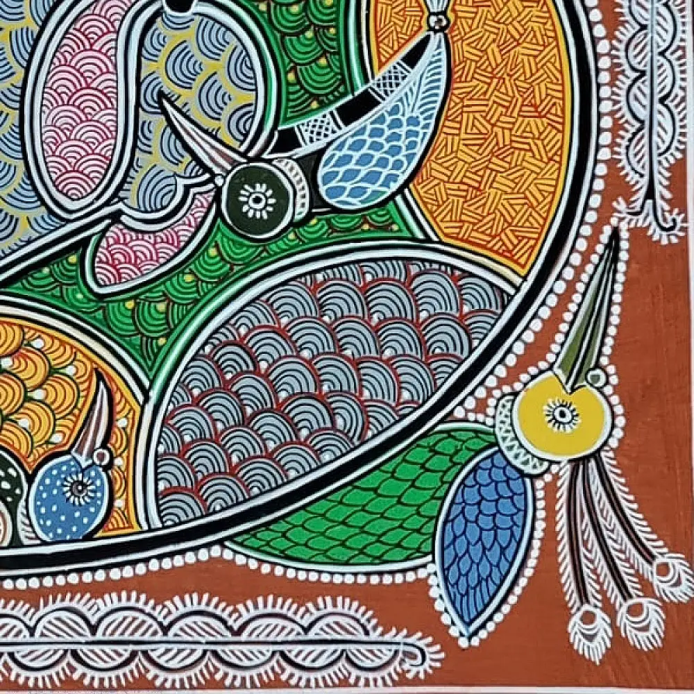 shop Mandana Art - Painting ~  Artistic Cow ( 11 x 14 inch)