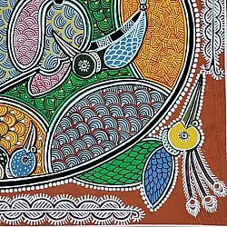 Mandana Art - Painting ~ Artistic Cow ( 11 x 14 inch)