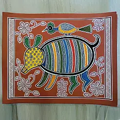 Mandana Art - Painting ~ Rat ( 11 x 14 inch)