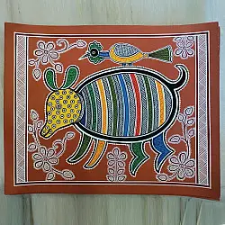 Mandana Art - Painting ~ Rat ( 11 x 14 inch)