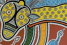 Mandana Art - Painting ~ Sheep ( 11 x 14 inch)