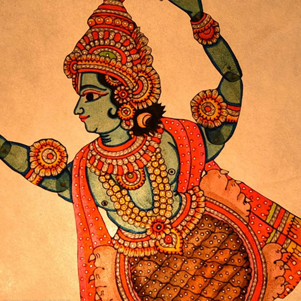 Handmade leather Puppet Vishnu Dashavatar - Kurma (The Tortoise)