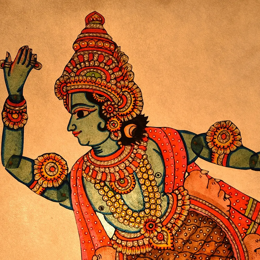 Handmade leather Puppet Vishnu Dashavatar - Kurma (The Tortoise)