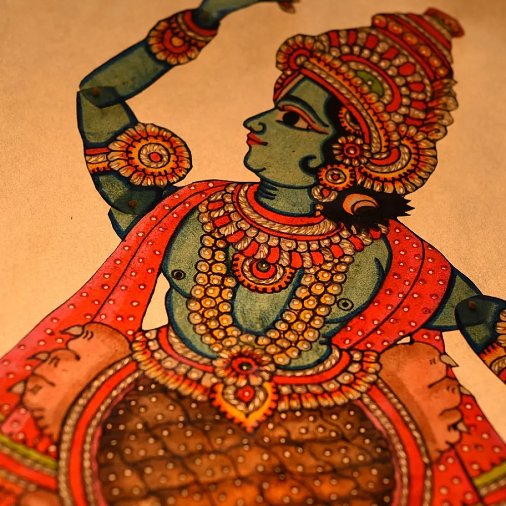 Handmade leather Puppet Vishnu Dashavatar - Kurma (The Tortoise)