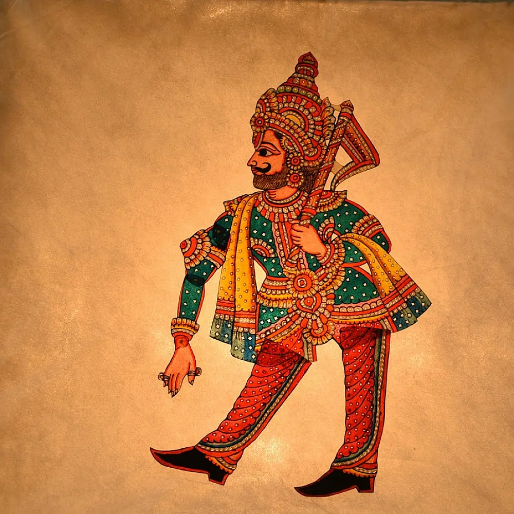 Handmade leather Puppet Vishnu Dashavatar - balram