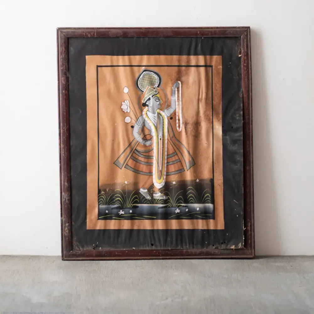 Indian Antique Painting | Yamuna ji 