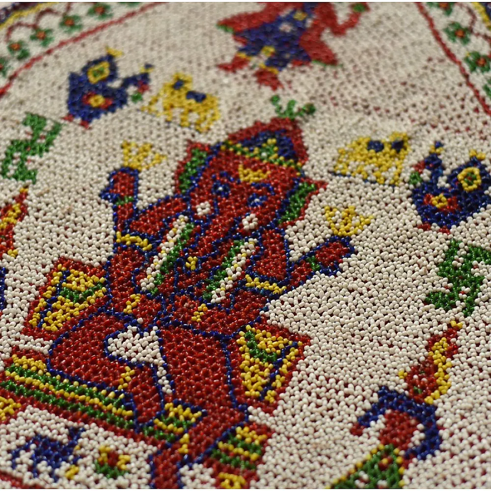 Bead Work ~Antique Hanging - Ganesha Wall Hanging / Chakda