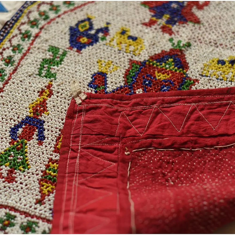 Bead Work ~Antique Hanging - Ganesha Wall Hanging / Chakda