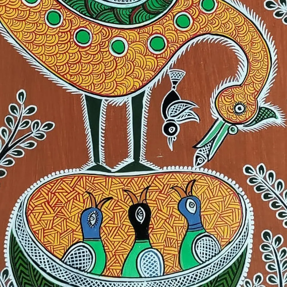 shop Mandana Art - Painting ~ Bird & Nest