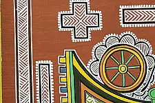 Mandana Art - Painting ~ Bullock Cart ( 11 x 14 inch)