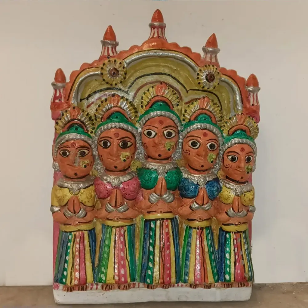 Mitti ki murti - handmade Molela terracotta god goddess idols - 