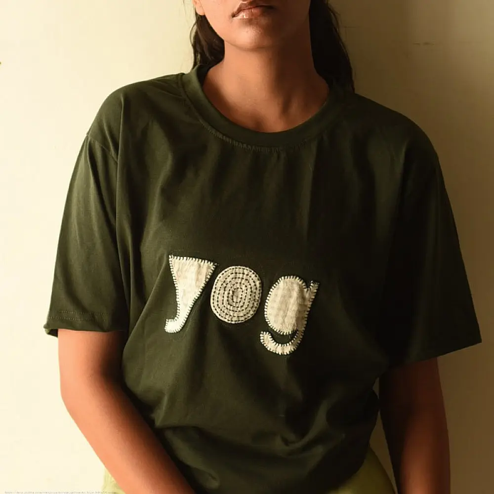 buy Handmade patchwork Tshirt - yog