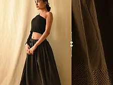 Flowers in a River - Long Skirt / Natural Dyed Ghagra - F