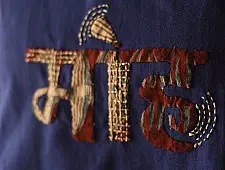 Handmade Applique Tshirt | Moh (Blue)