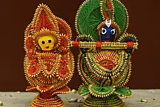 Dhaana Murti . Paddy Craft | Radhe Krishna ( Set of Two )