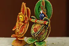 Dhaana Murti . Paddy Craft | Radhe Krishna ( Set of Two )