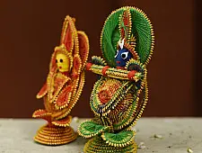 Dhaana Murti . Paddy Craft | Radhe Krishna ( Set of Two )