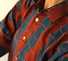 Itr . इत्र ✩ Ajrakh Pure Cotton Shirt - 01