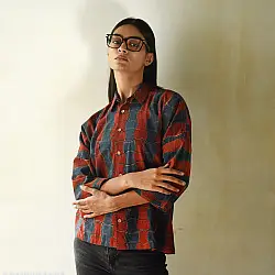 Itr . इत्र ✩ Ajrakh Pure Cotton Shirt - 01