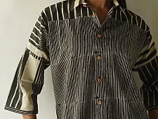 Itr . इत्र ✩ Ajrakh Pure Cotton Shirt - 02