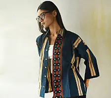 Itr . इत्र ✩ Ajrakh Block Printed - Pure Cotton Shirt - 03
