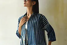 Itr . इत्र ✩ Ajrakh Prints ~ Pure Cotton Shirt - 05