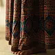 shop Ajrakh Prints Long Skirt / Ghagra With Natural Dyed - Red & Brown