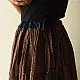 shop Ajrakh Prints Long Skirt / Ghagra With Natural Dyed - Red & Brown