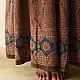 shop Ajrakh Prints Long Skirt / Ghagra With Natural Dyed - Red & Brown