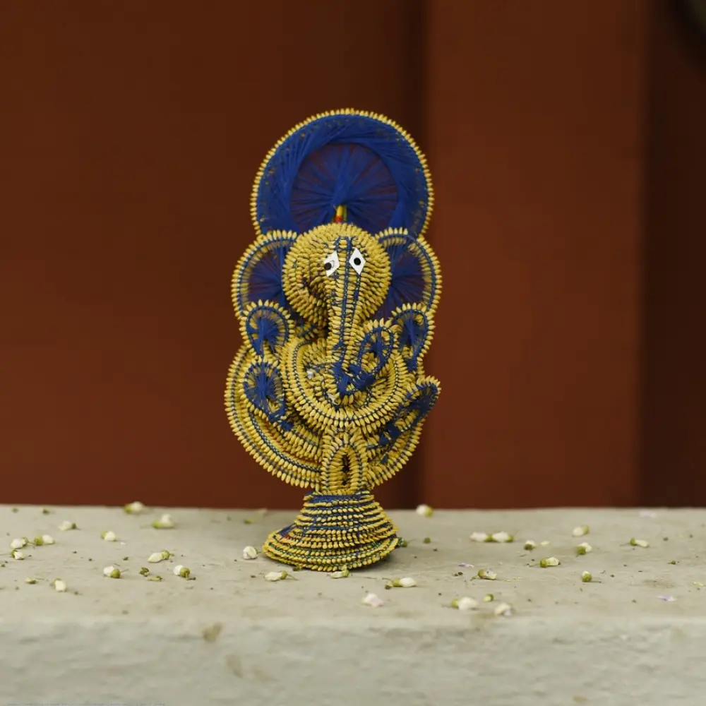 Shop Handmade dhaan murti - Paddy Craft | Ganeshji  (Red)