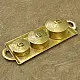 handmade brass mukhvas box with tray