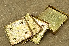 Ahar ✽ Brass ~  Coaster { Six Pieces }