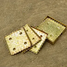 Ahar ✽ Brass ~  Coaster { Six Pieces }