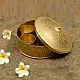 Ahar ✽ Brass ~ Spice Jar - Six jars inside  ( 6 x 6 x 3 Small Masaldaan )