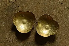 Ahar ✽ Brass Rose Shape Diya (Set of Two)