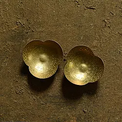 Ahar ✽ Brass Rose Shape Diya (Set of Two)