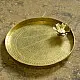 handmade brass aarti / pooja thali with diya