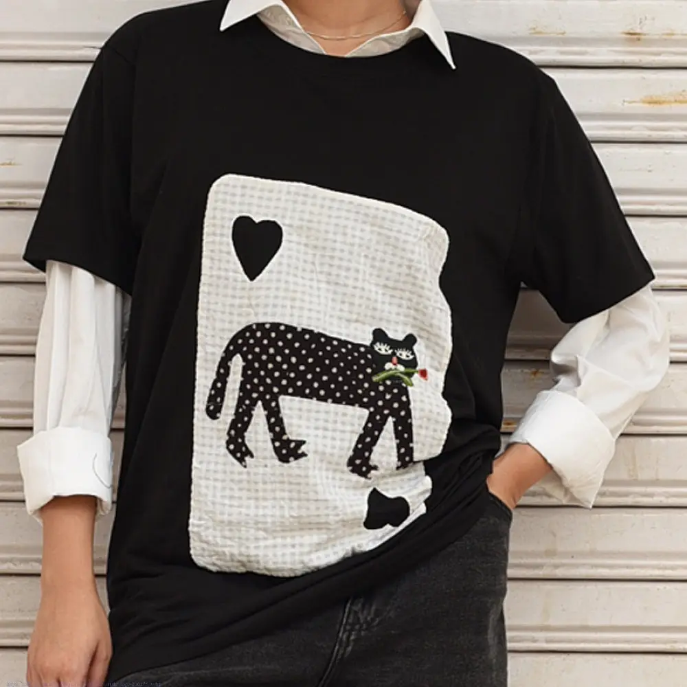 buy Handcrafted Tshirt Big Cat