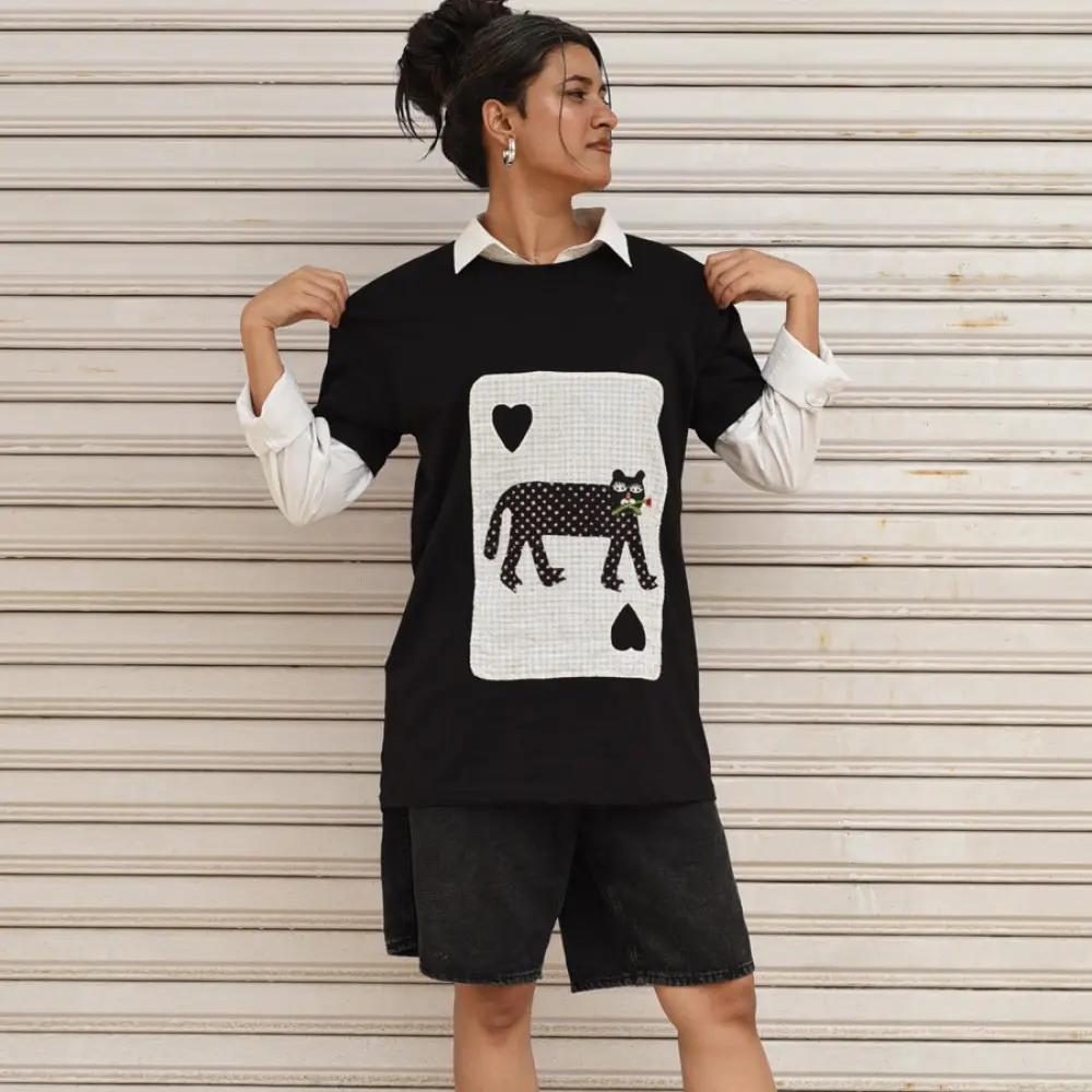buy Handcrafted Tshirt Big Cat
