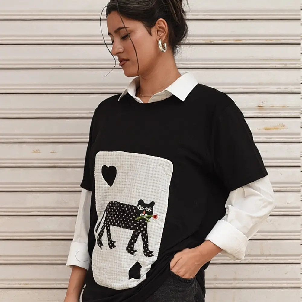 buy Handcrafted Tshirt Big Cat