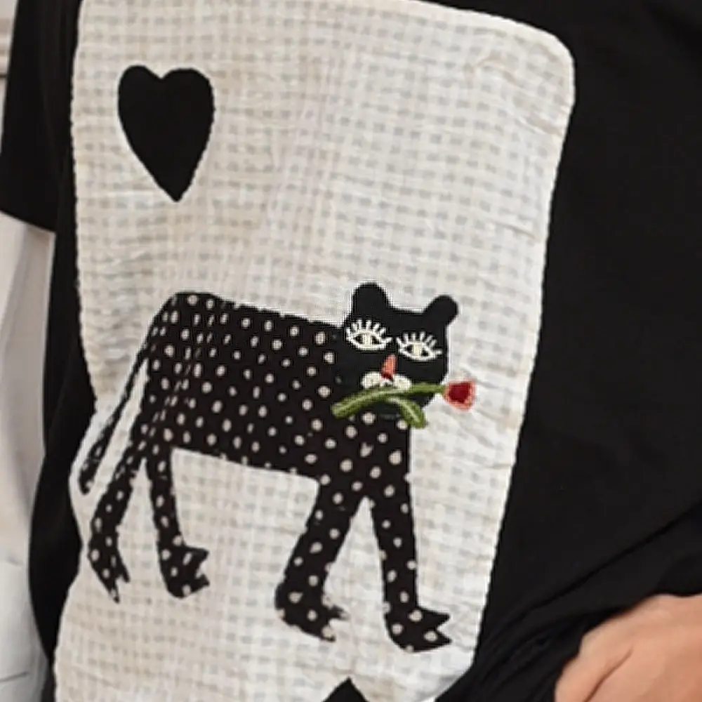 buy Handcrafted Tshirt Big Cat