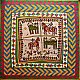 Antique Beadwork Wall Hanging -Tiger & Horse