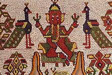 Prachin . प्राचीन  ❂ Antique traditional Beadwork Wall Toran ( 44x17 inch )