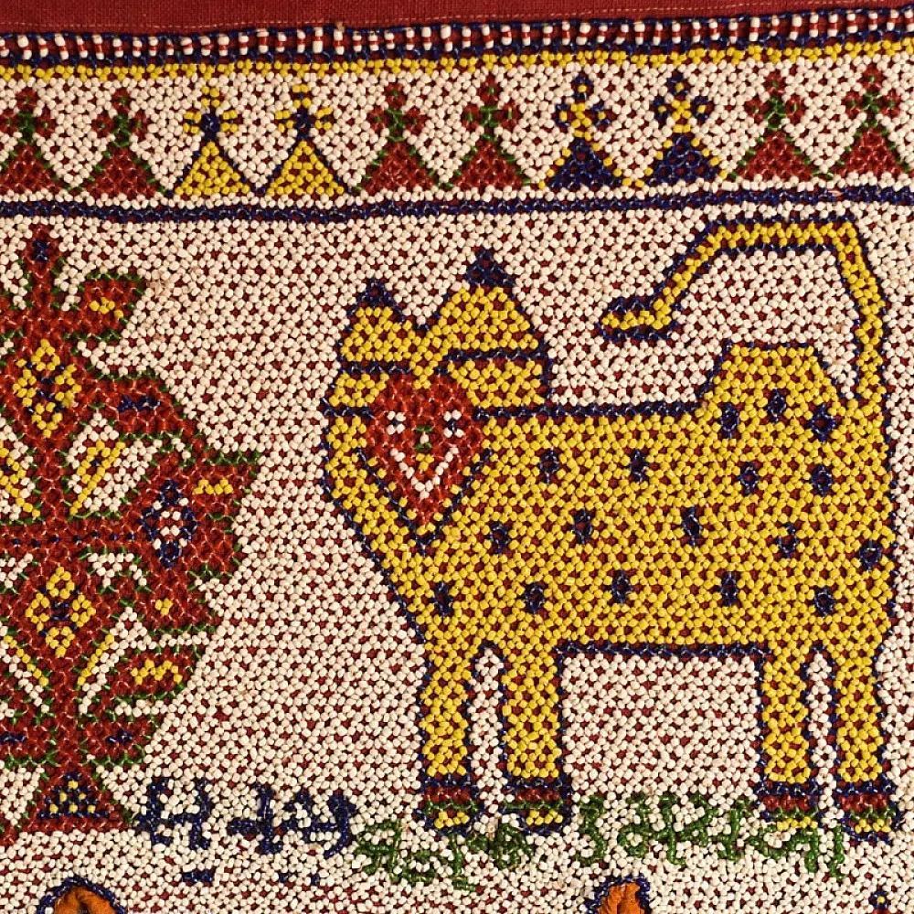 Antique Beadwork Wall Toran from gujarat