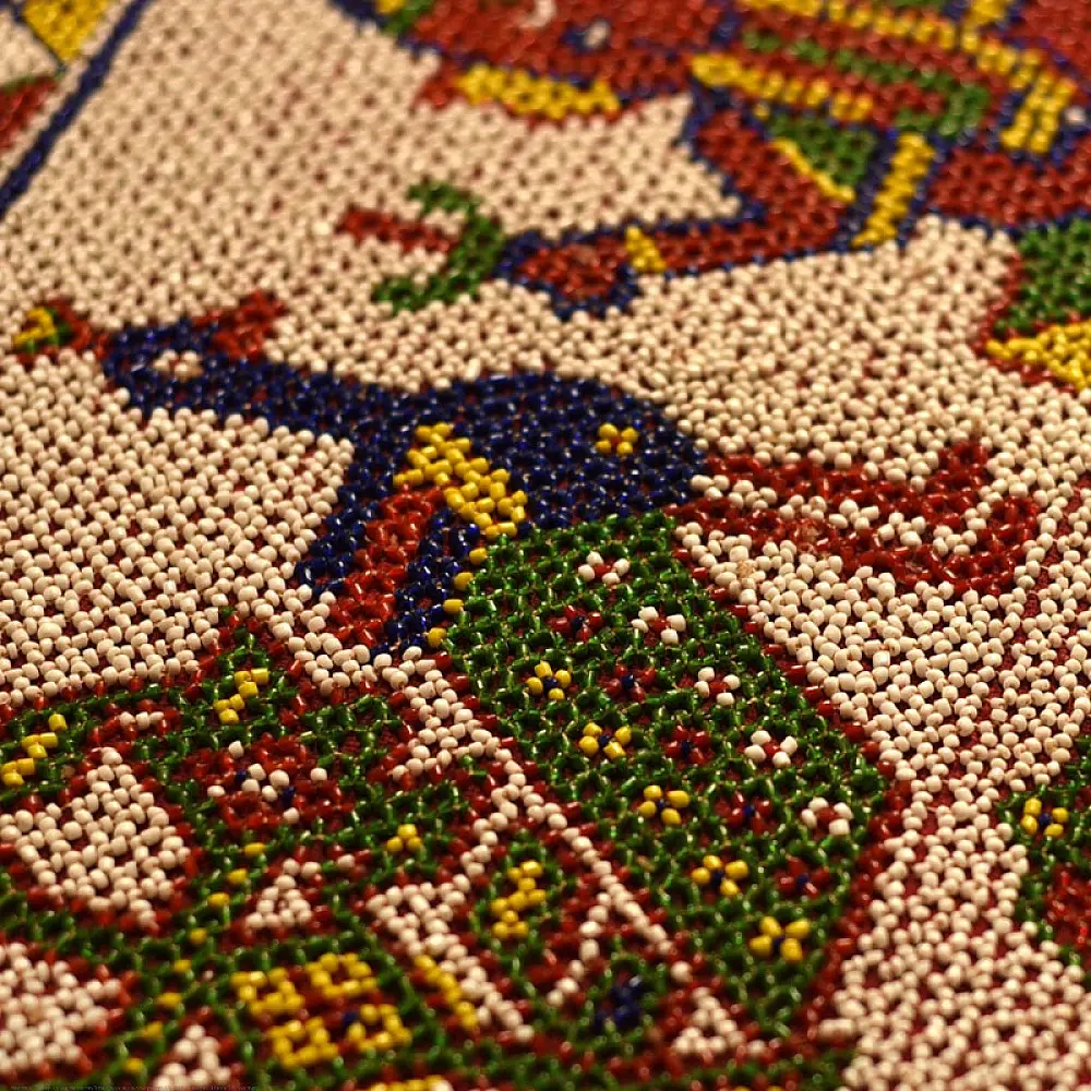Antique Beadwork Wall Toran from gujarat