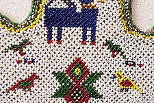 Prachin . प्राचीन ❦ Handmade Antique Bead Work  ~ Wall Hanging Fan