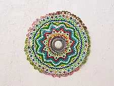 Prachin . प्राचीन ❦ Handmade Antique Bead Work  ~ Wall Hanging Circle