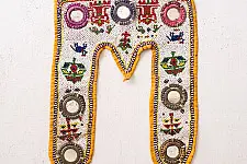 Prachin . प्राचीन ❦ Handmade Antique Bead Wall Hanging - Toran